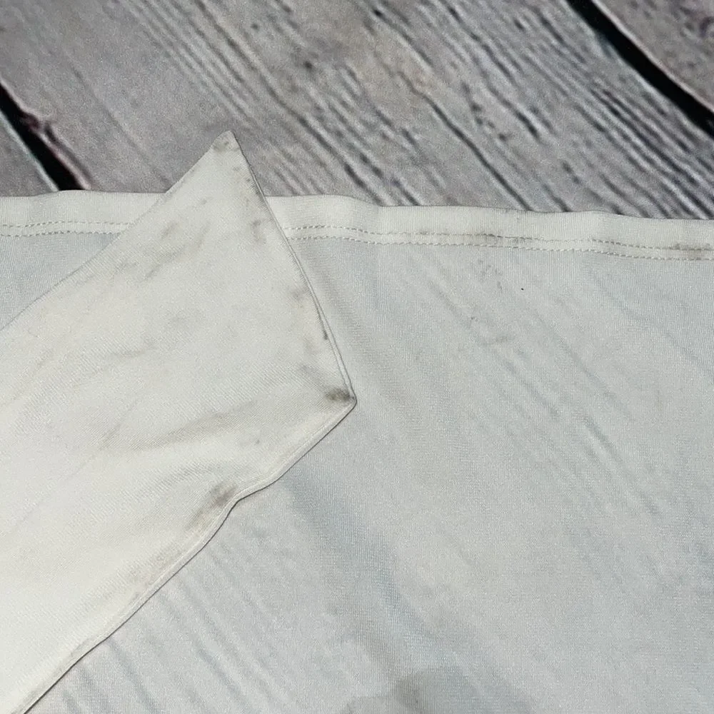 White Halston Heritage Flowy Grecian Style Dress - XS - Picture 8 of 8